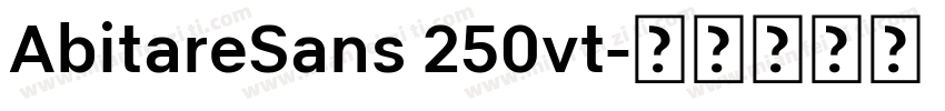 AbitareSans 250vt字体转换